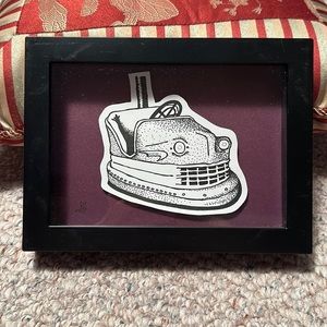 Original Hand Drawn Artwork by Jennifer Noran aka JennyKat - Bumper Car.